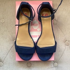 Girls size 3 navy blue shoes - like new! Worn once.